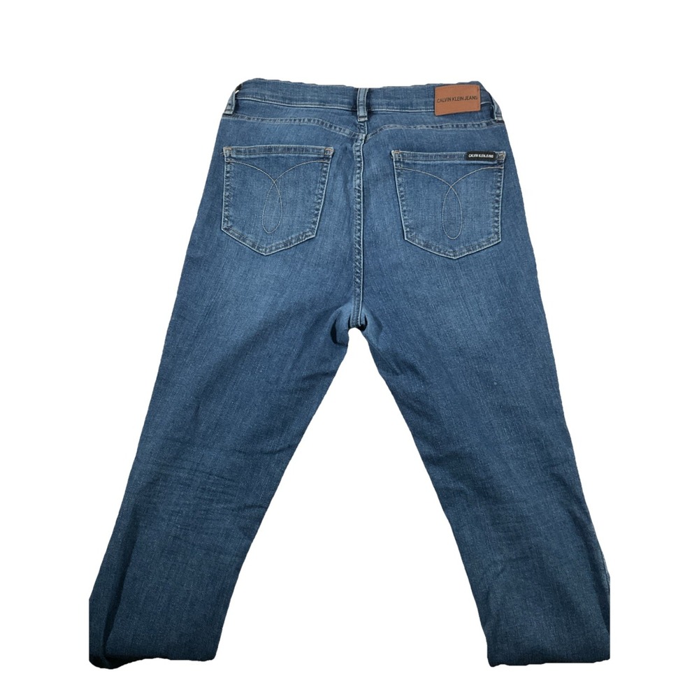 Calvin Klein High Rise Jeggings Jeans Women's Sz 10/30 Blue 5 Pocket Stretch I17